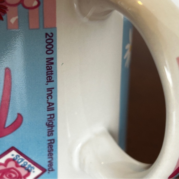 Vintage Barbie Pink, Garden Heart Lady Bugs, Ceramic Coffee Cup Mug 2000 Y2K - Picture 7 of 7